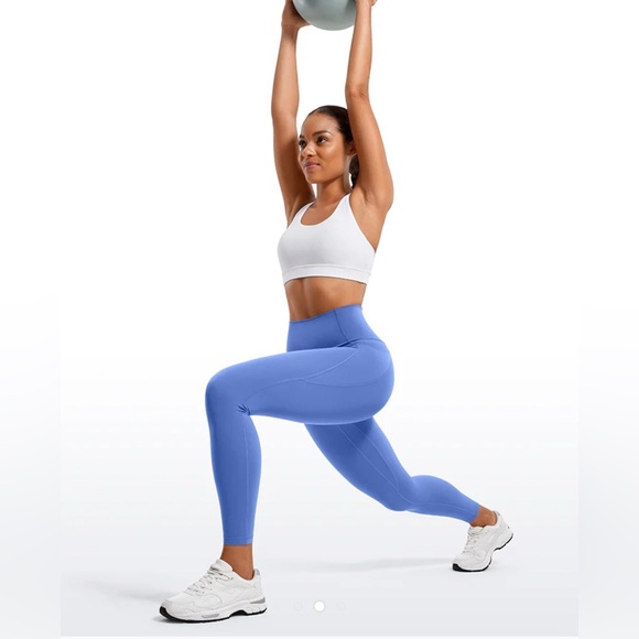 💙💙CRZ YOGA Women's Blue High-Waisted Leggings💙💙 - Picture 2 of 13